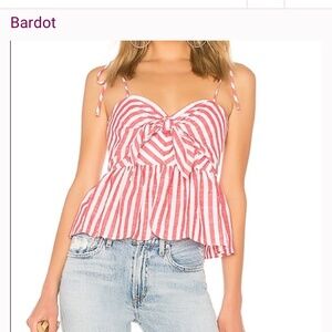 Bardot Peplum top